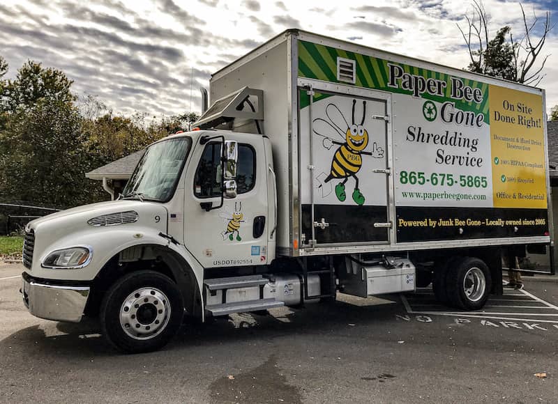 Paper Bee Gone Truck Photo